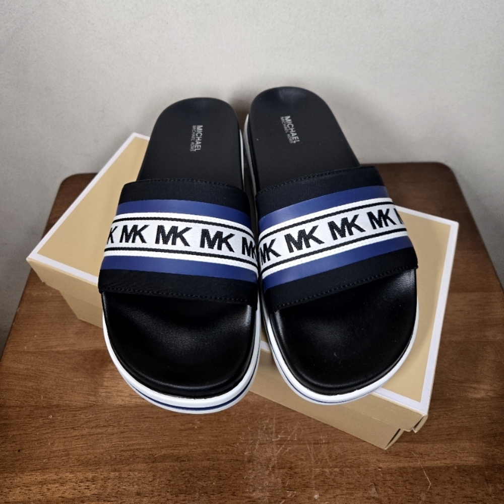 Michael Kors Sapphire Tyra Slides